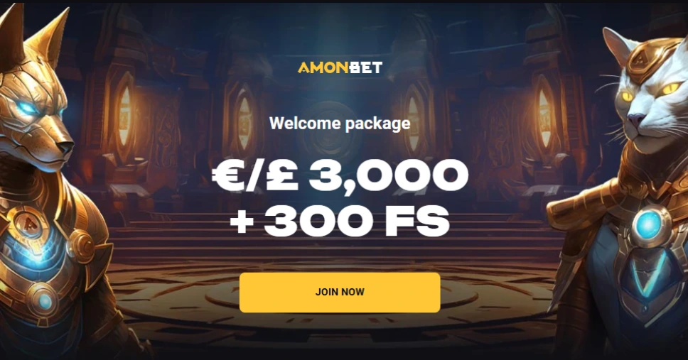 Bonus banner for Amonbet Casino